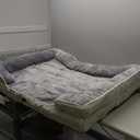 EHEYCIGA Orthopedic Dog Beds for Extra Large Dogs, Waterproof Memory Foam XL Dog Bed with Sides, Non-Slip Bottom and Egg-Crate Foam Big Pet Couch Bed with Washable Removable Cover, Greyish Green (44.0"L x 32.0"W x 6.5"Th)