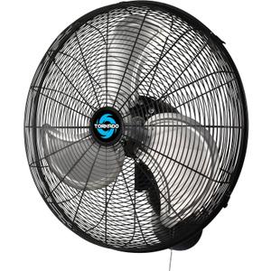 Tornado 20 Inch Professional High-Velocity Oscillating Wall Fan Ideal for Industrial, Commercial, and Residential Use 3-Speed Settings, 5250 CFM, UL Safety Certified, Black 