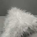 Vonhen 60 Inch White Christmas Tree Skirt with 4.5" Extra Long Pile Ultra Plush Faux Fur Tree Skirt for 6-9 Ft Trees