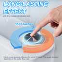 KIISIISO Toilet Bowl Cleaner Tablets 50 PACK, Automatic Bleach Toilet Tank Cleaners, Bathroom Long-Lasting Freshness, Slow-Releasing Powerful Deodorizing & Descaling