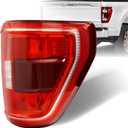 Tail Light with Blind Spot Compatible with 2021 2022 2023 Ford F150 XLT Rear Lamp Assembly - Brake Taillights Replace for ML3Z13404C - Halogen Type W/O Bulb - Passenger Right Side