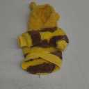 ANIAC Fleece Dog Hoodies with D-Ring Autumn Winter Puppy Clothes for Small Dogs Bumblebee Cat Apparel Cold Weather Coat Funny Dog Bee Costume for Christmas Halloween (Yellow, X-Small)