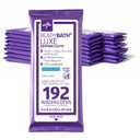 Medline ReadyBath LUXE Extra Thick Adult Bath Wipes, 192 Wipes (8 Wipes, 24 Packs), Unscented, No Rinse Formula with Aloe, Shower Wipes for Sensitive Skin, Hypoallergenic Body Wash Wipes, 8 x 8 Inch