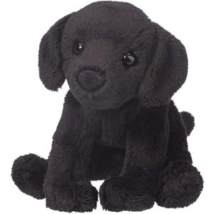 Douglas Lucy Black Lab Dog Plush Stuffed Animal, Soft Labrador Retriever Puppy Plush Toy, Realistic Small Black Lab Stuffed Animal for Kids & Dog Lovers, 5 Inch