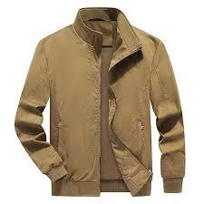 Outdoor Jacket Khaki Brown, Size Large