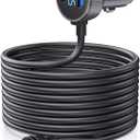 Starlink Mini Cable, 3 in 1 Starlink Mini Car Charger DC Power Cable+ Cigarette Lighter Adapter 12V-48V with Digital Display, Durable USB C PD 40W and USB A 35W Ports for Trucks and Cars (16.4FT)