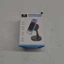 Magnetic Wireless Charger Stand 15W Fast Mag-Safe Charger for iPhone 17/17 pro/ 17 Air/ 17 pro max 16/15/14/13/12 Series Magnet Wireless Charging Station/Pad with Sleep-Friendly Light for AirPods (Black)