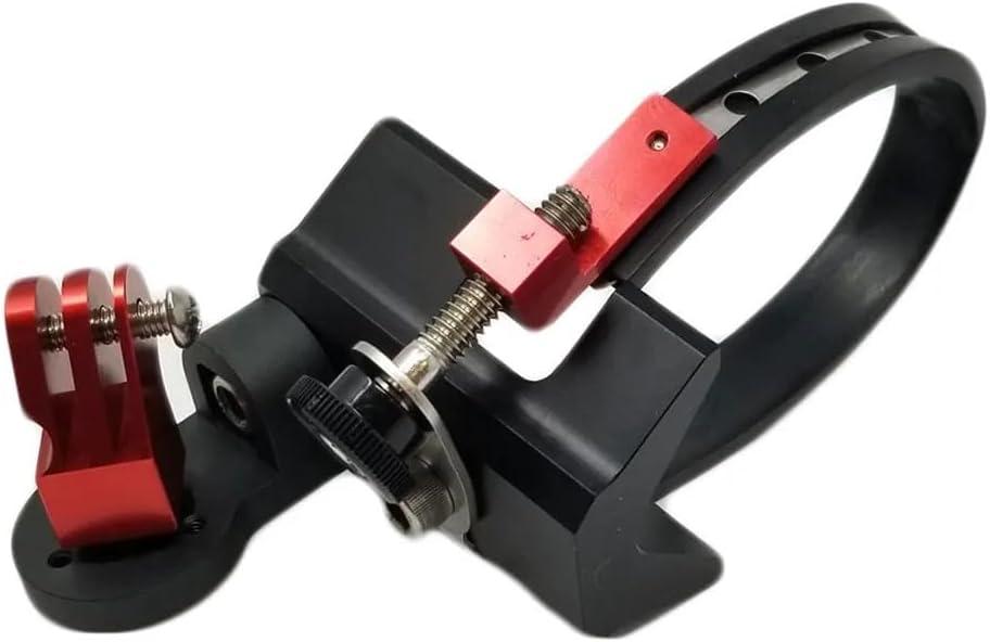 Rock Steady Slim Strut Skid Pole 1" - 2.5" Exterior Airplane Camera Ball Mount Compatible with GoPro and Action Cameras - Car RV Truck Boat (Cushioned Stainless Steel Strap)