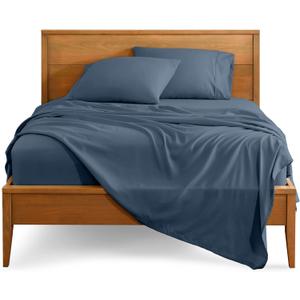 Bare Home King Sheet Set - 1800 Ultra-Soft Microfiber King Bed Sheets - Double Brushed - Deep Pockets - Easy Fit - 4 Piece Set - Bedding Sheets & Pillowcases (King, Bering Sea)