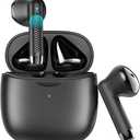 Jxrev Wireless Earbuds, Bluetooth 5.4 Headphones in Ear with Noise Cancelling Mic, Earbuds Stereo Bass, IP7 Waterproof Sports Earphones, 32H Playtime USB C Charging Buds White for Android iOS