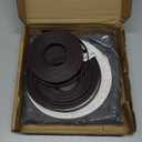 NeatiEase Adjustable DIY Magnetic Window Screen Max 60” x 48” Fits Any Size Smaller with White Frame Fiberglass Mesh