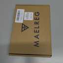 M MAELREG Golf Shirts for Men Short Sleeve Dry Fit Striped Performance Lightweight Moisture Wicking Collared Casual Golf Polo (L)