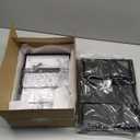 Spacrea Desk Organizer and Accessories, Computer Monitor Stand Riser with Drawer and 2 Pen Holders, Office Desk Accessories & Workspace Organizers for Office Supplies (Black)