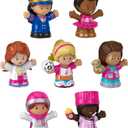 Fisher-Price Little People Barbie Toddler Toys, You Can Be Anything Figure Pack, 7 Characters for Pretend Play Ages 18+ Months 