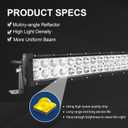 Willpower 42 inch 240W LED Light bar,45 inch Include Mounting Bracket Spot Flood Combo Work Light Bar + Wiring Harness Kit for Truck Car ATV SUV 4X4 4WD Jeep Truck Driving Lamp 10-30V DC