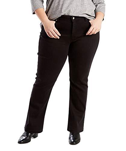Levi's Women's Classic Straight Jeans (Standard and Plus), Soft Black (Waterless), 22 Long