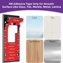 Adhesive Video Doorbell Mount for Video Doorbell, No Drilling Camera Door Mounting Holder Bracket Accessories for Apartments Office Houses