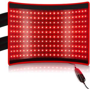 Bestqool Red Light Therapy for Body, FSA HSA Eligible Dual Chip 660nm 850nm Red Near Infrared Light, Large Pads Belt Wearable Wrap, Infrared Light Therapy for Muscle Feet Knee Back Waist Pain.43W