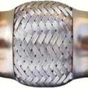 Exhaust Flex Pipe 2.25"X4"/8" Universal Type 100% Stainless Steel For Heavy Duty and Cars