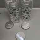 Whaline 20 Pcs St. Patrick's Day Plastic Cups with Lids and Straws Clear Shamrock Party Drinking Cups Reusable Clover Tumblers for Irish Holiday Bridal Shower Birthday Party Supplies