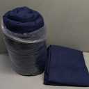 ROSGONIA Twin/Twin XL Comforter Set for College Boys Girls Navy Blue, 1 Blue Comforter & 1 Pillowcase, Lightweight Kids Comforter Soft Dorm Bedding