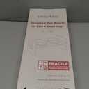 Ceramic Elevated Cat Bowls - 15 Raised Bowl for Indoor Cats & Small Dogs, Natural Bamboo, Anti Vomiting, Dishwasher Safe