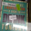 Funny Sign To Drink Tonight, Wooden Sign with Stand 8 x 11 Inches, Bar Sign for Man Cave, Home Bar,Farmhouse, Basement Patio, Funny Sarcasm Wall Decor, Garage07