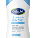 Cetaphil Ultra Gentle Body Wash, For Dry to Normal, Sensitive Skin, 16.9oz Pack of 3, Aloe Vera, Vitamin B5, Hypoallergenic, Paraben Free, Fragrance Free, Dermatologist Tested