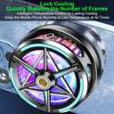 Cell Phone Cooler, Magnetic Semiconductor Cooling Fan Heatsink Fit for All Smartphones, Portable Mobile Phone Radiator with LED for Gaming Videos Streaming Vlog, Cooling