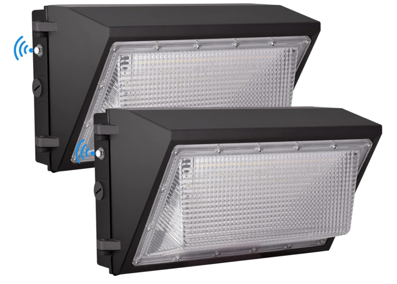 LED Wall Pack Light with Dusk to Dawn Photocell,100W 13000LM 5000K Daylight Wall Pack, AC100-277V Input,500W HPS/HID Equivalent, Waterproof Commercial Security Lighting for Warehouses, Garage, 2 Pack