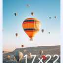 JCJMY 17x22 Picture Frame White for Wall Hanging, Wall Mounting Horizontally or Vertically, 17 x 22 Wall Gallery Poster Photo Frame with Durable Shatter Resistant Plexiglass, White