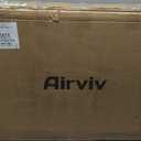 Airviv 3 Gridwall Panels | 2'x5' Portable Display Stand for Vendor Events with Caster Wheels | Heavy Duty Grid Wall with 24 Hooks Included | Gridwall Panel Display Stand for Easy Assembly