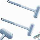 Window Screen Cleaning Brush, Mesh Screen Cleaner with Squeegee, 2PCS Detachable Window Screen Cleaning Brush Washing Tool for Patio, Door, Porch, Screens, Pet Hair