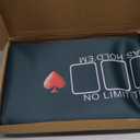 Kinlop Poker Mat Table Top with Storage Bag Portable Rubber Poker Table Cover Folding Texas for 5-10 Players Layout Blackjack Game Nights