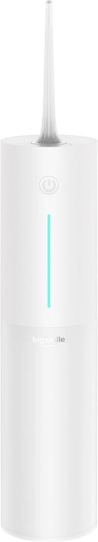 Water Dental Flosser Teeth Pick Portable Cordless Oral Irrigator Rechargeable Travel IPX7 Electric Flossing Machine Must Have for Braces BridgesWhite