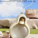 17OZ Portable Foldable Pet Dog Walking Water Bottle, Pet Travel Water Dispenser for Outdoor Walking, Hiking, and Travel Gravity Water Kitten Drinker(White)