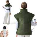 Bedsure Heating Pad for Neck and Shoulders and Back - Birthday Gifts for Women Men Mom Mens, FSA Eligible Items, Electric Heated Pad for Full Body, ETL Certified, Extra Large 24"x33", Dark Green