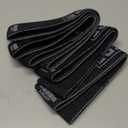 Tribe Lifting Fabric Resistance Bands for Working Out - 5 Exercise Bands Set for Legs and Glutes - Booty Bands for Women and Men - Thick Cloth Workout Bands for Physical Therapy, Hip Training (X-Heavy Black)