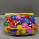 Hovenlay Ball Pit Balls Phthalate Free BPA Free Crush Proof Plastic - 7 Bright Colors in Reusable Play Toys for Kids with Storage Bag