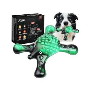 Tough Dog Chew Toy for Aggressive Chewers – Durable Bacon Flavored Nylon Bone for Large Dogs, Fillable Dental Toy for Teething, Indoor Chewing & Crate Training, Boredom Relief Gift