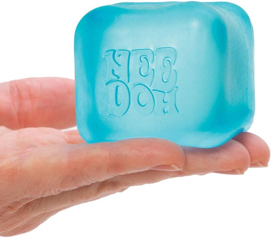 Schylling Needoh Nice Cube Sensory Toy with a Super Solid Squish - Always Returns to its Square Shape -  3 Pack