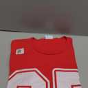 #87 White Outline Number 87 Sports Fan Jersey Style T-Shirt