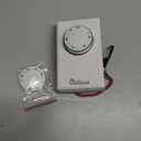 Dr. Infrared Heater DR-001 Wall Thermostat 4 wires single or Double poles 120-277V 3360-7756W, White.