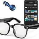 AI Smart Glasses with Camera, 4K 800W HD Video Recording Glasses with Audio, Bluetooth Sunglassess with Camera, Real-Time Translation, Voice Assistant, Object Recognition, Hands-Free Music Calls (1)