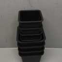 HomeRoots Bed Risers Set of 8 Heavy Duty Plastic 3, 5 or 8 Inch Adjustable Risers for Bed, Furniture Sofa, Table, and Chair - Black
