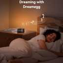 Dreamegg Sound Machine for Sleep - D1 Nova White Noise Sound Machine for Baby Adult with Alarm Clock, Soothing Sounds, Dimmable, White Noise Alarm Clocks for Bedrooms Heavy Sleepers Travel, Black