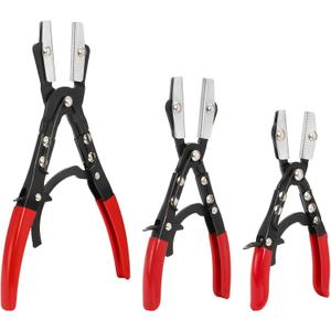 Yarlung 3 Pack Hose Pinch Off Pliers Set, 8/10/12 Inch Metal Steel Hose Clamp Plier, Automatic Locking Ratcheting Pliers for Automotive Coolant Line, Radiator, Fuel Hose