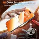 TOCOL for iPhone 17 Screen Protector 6.3 inch 9H Hardness Military Grade Shatterproof HD Tempered Glass for Full Coverage Protection 2 Pack
