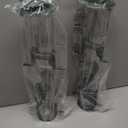 MIXXIDEA 2PK Metal Wild Bird Feeder Bird Feeders for Outdoors Hanging 6 Port Tube Bird Feeder Transparent Finch Feeder with Steel Hanger Green