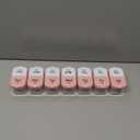 Daviky Extra Large Pill Organizer Weekly, XL Medicine Pill Organizer 2 Times a Day, Big Pill Box 7 Day AM PM for Vitamins, Supplements and Medication (Pink)